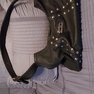 Genuine Leather Harley Davidson Slouchy Shoulder Bag.